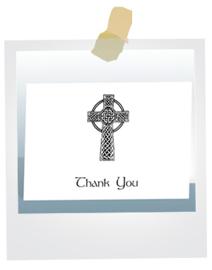 Funeral Stationery - Funeral Thank you card